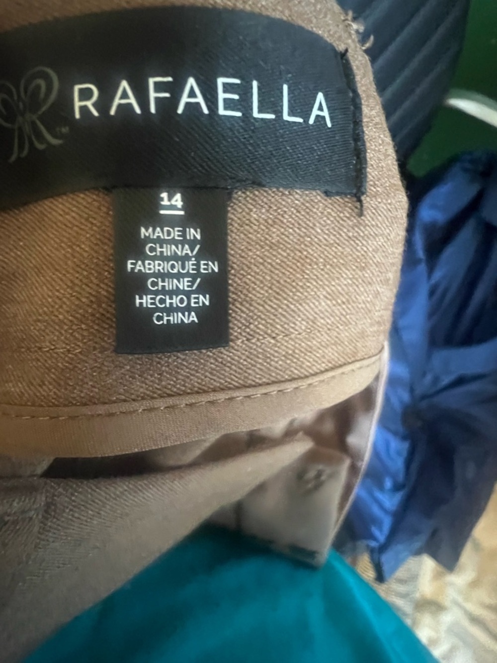Rafaella Brown Dress Pants - Straight Leg - Picture 3 of 3